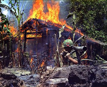 vietnam war burning