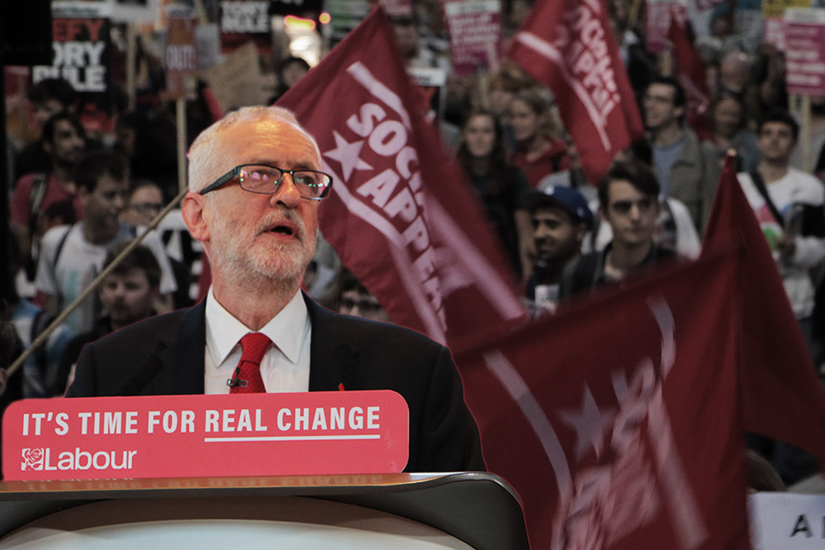 Corbyn real change demo 2019 Image Socialist Appeal