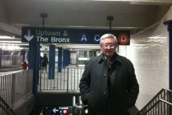 Alan Woods in New York Subway