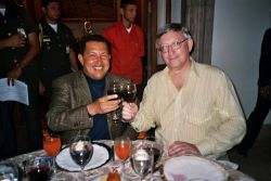 Alan Woods con Chávez