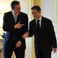 David Cameron y Nicolas Sarkozy. Foto de Andrew Parsons.