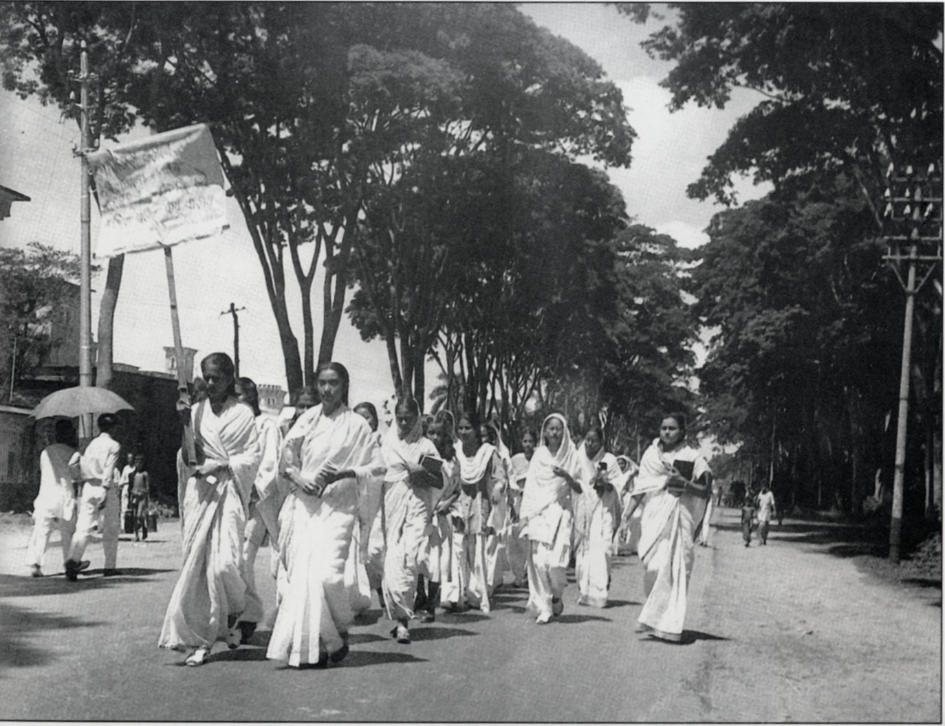 1952年，一场要求承认和使用孟加拉语的群众运动首次引爆了不满情绪。//图片来源：公共领域