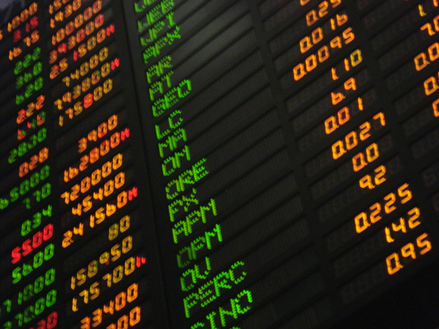 stock market board Image Katrina.Tuliao Wikimedia Commons