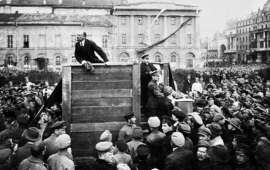 Lenin Addressing Crowd 2