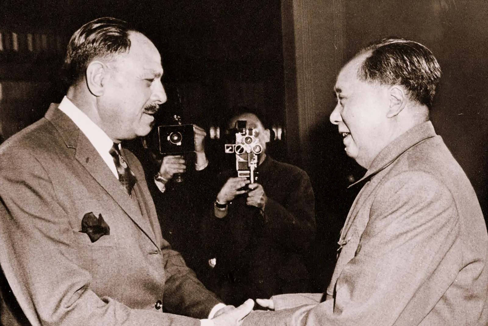 Mao with Ayub Khan 3x2 Image public domain