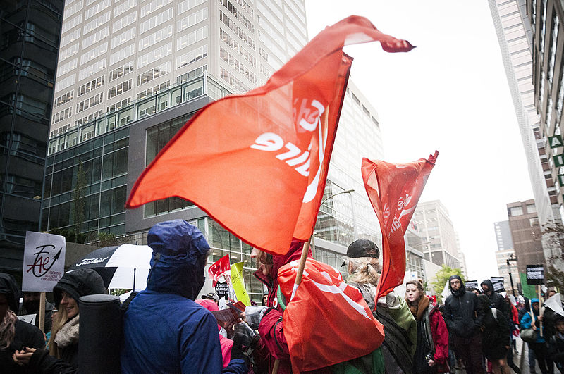 Québec Solidaire Flags Image Mathieu Côté