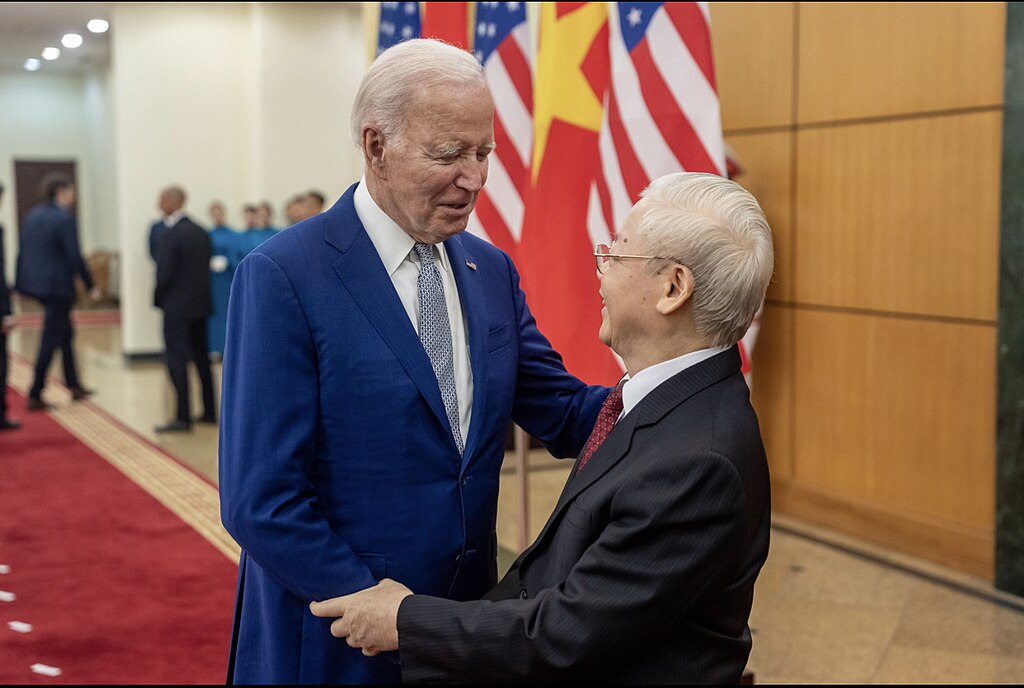 Joe Biden Nguyen Phu Trong 2023 Image POTUS Wikimedia Commons